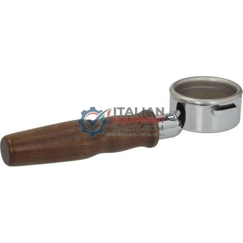 La Spaziale Bottomless Wooden Handle Portafilter - ItalianEquipmentParts.com