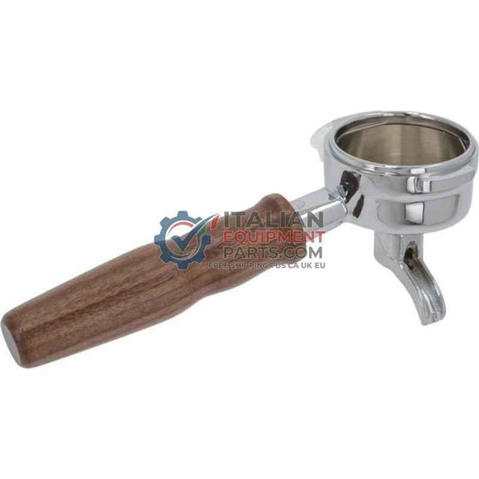 Single Spout Wooden Handle Filter Holder for La Marzocco - ItalianEquipmentParts.com